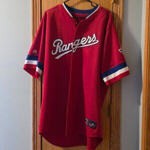 Majestic Cooperstown Collection Men's Texas Rangers Jersey Size XL